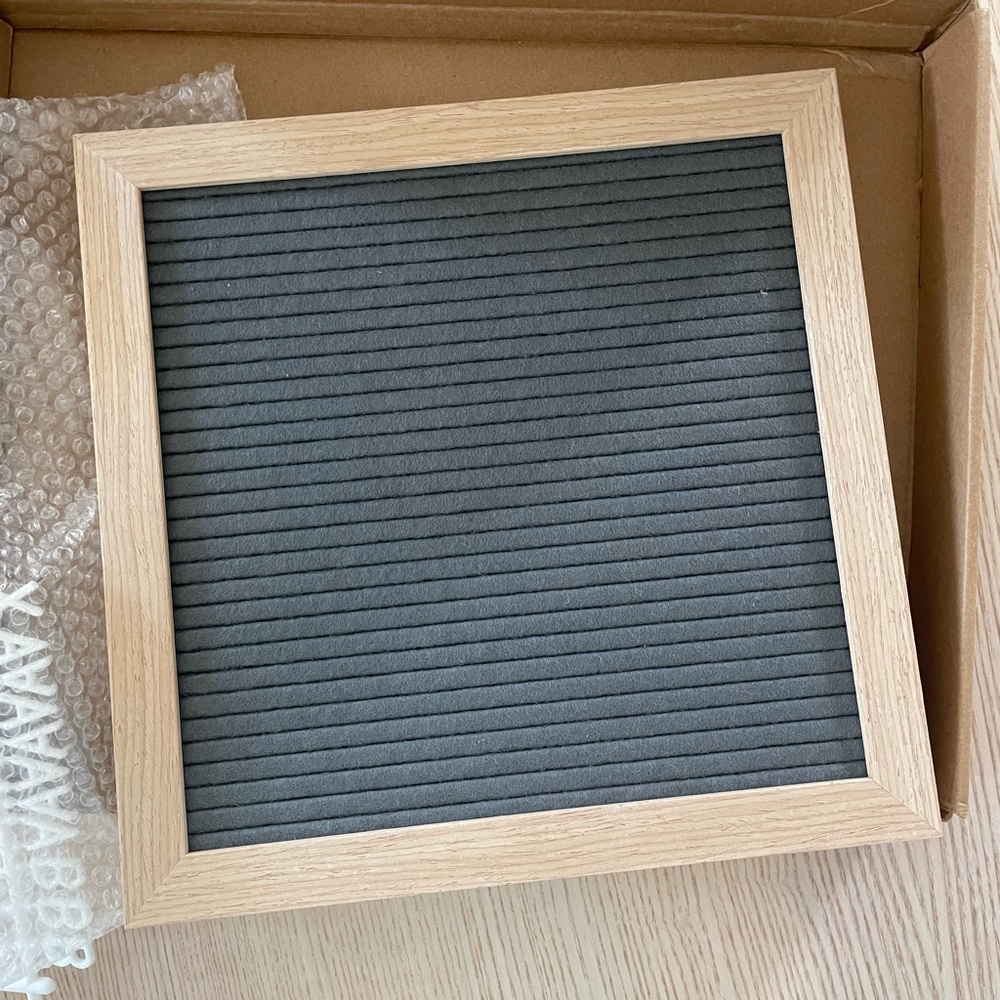 Felt Letter Board with Wooden Frame